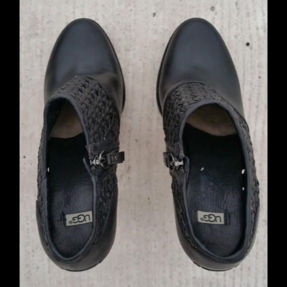 SOLD Ugg Sz 9.5 9 Leather Ankle High 4.5" Bootie - Picture 4 of 8